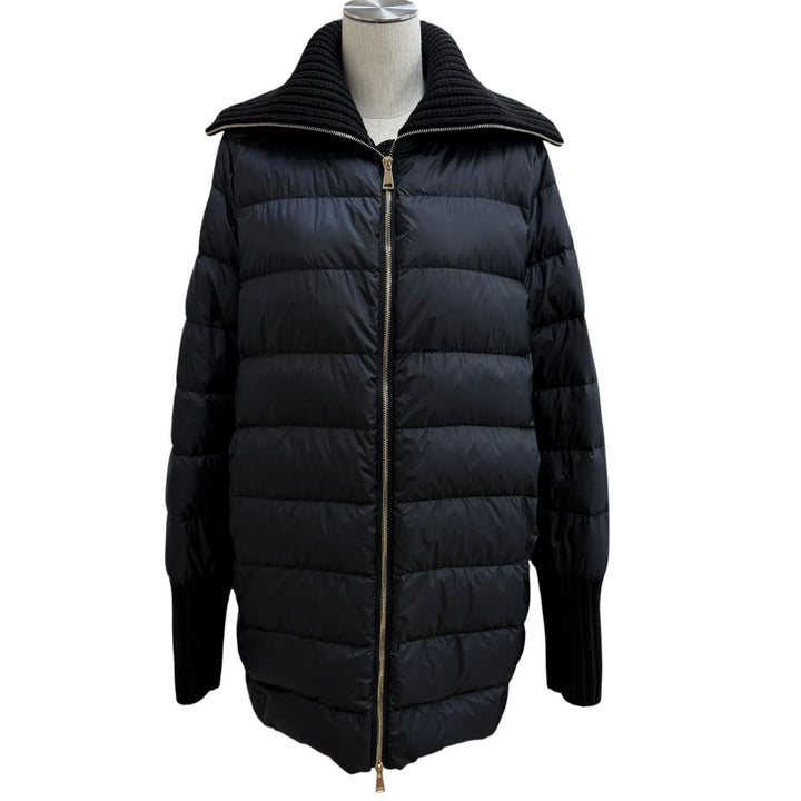 Excellent MONCLER down coat ACANTHUS 3WAY ZIP UP black wool Women 1