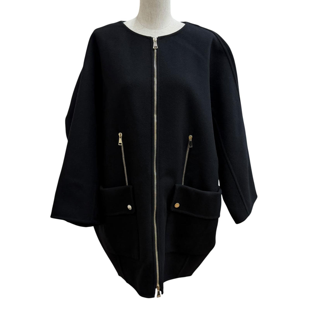 Excellent MONCLER down coat ACANTHUS 3WAY ZIP UP black wool Women 1
