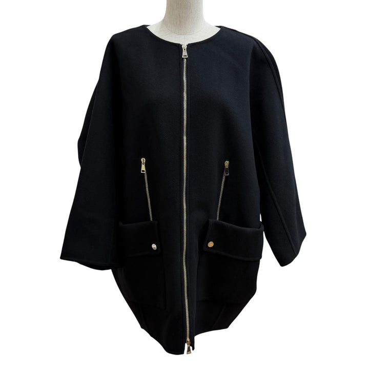 Excellent MONCLER down coat ACANTHUS 3WAY ZIP UP black wool Women 1