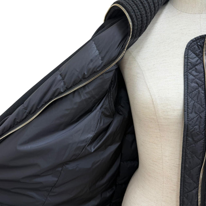 Excellent MONCLER down coat ACANTHUS 3WAY ZIP UP black wool Women 1