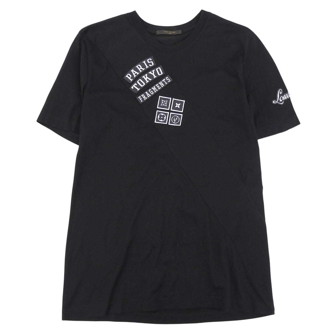Excellent LOUIS VUITTON Short sleeve T-shirt black cotton mens XL