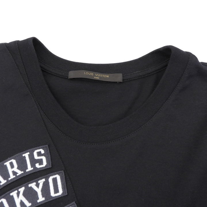 Excellent LOUIS VUITTON Short sleeve T-shirt black cotton mens XL