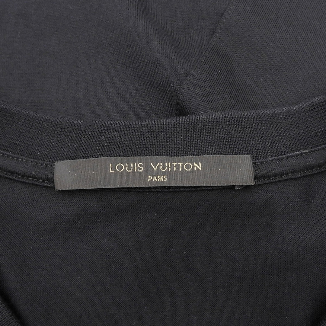 Excellent LOUIS VUITTON Short sleeve T-shirt black cotton mens XL