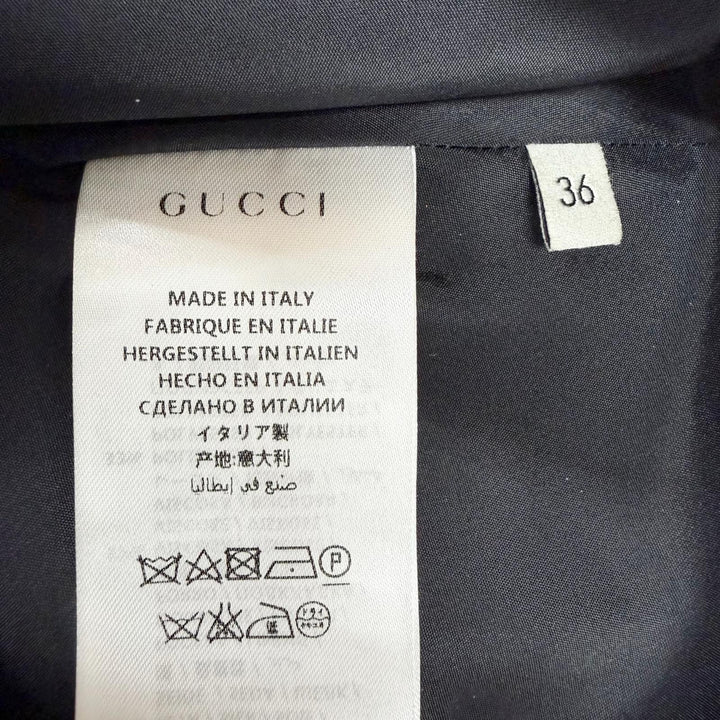 Discounted Great GUCCI two-piece set black wool Women 36 432417 430579