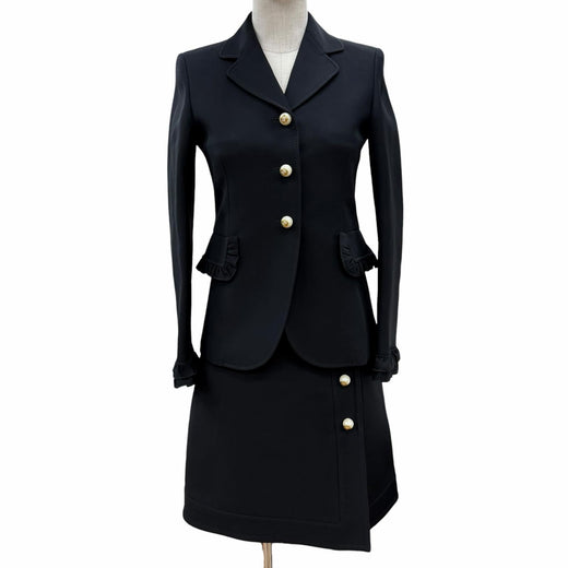 Discounted Great GUCCI two-piece set black wool Women 36 432417 430579