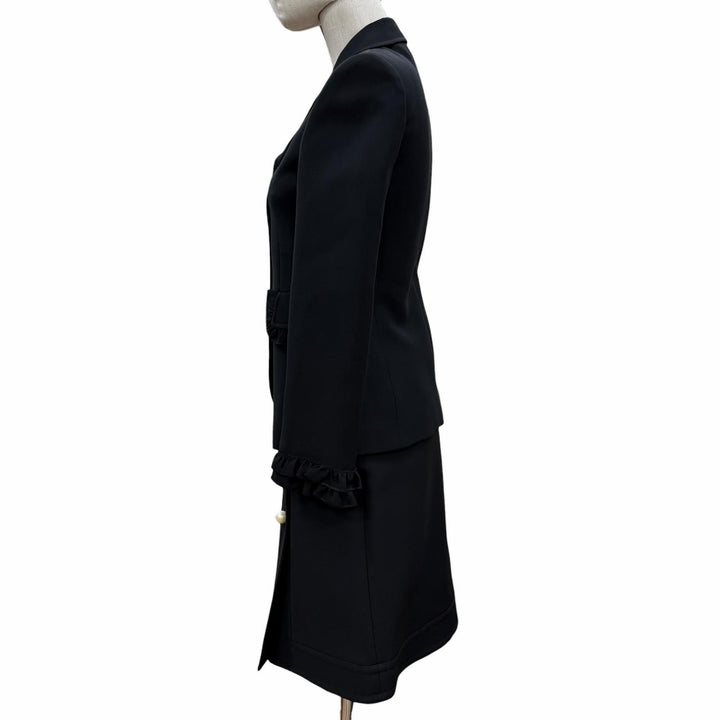 Discounted Great GUCCI two-piece set black wool Women 36 432417 430579