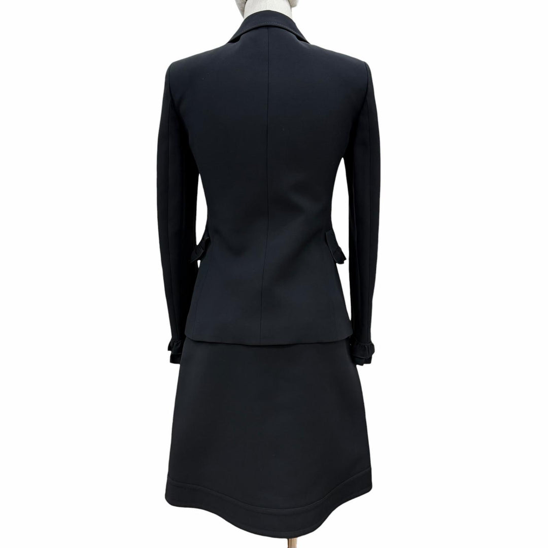 Discounted Great GUCCI two-piece set black wool Women 36 432417 430579