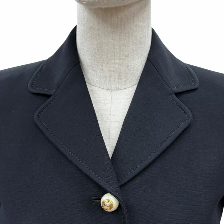Discounted Great GUCCI two-piece set black wool Women 36 432417 430579