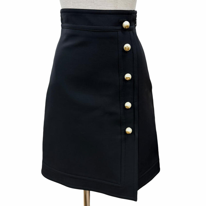 Discounted Great GUCCI two-piece set black wool Women 36 432417 430579