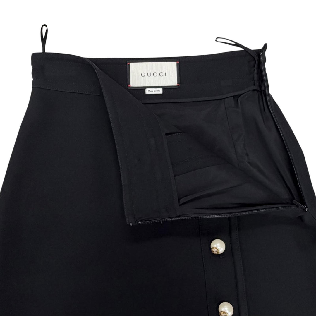 Discounted Great GUCCI two-piece set black wool Women 36 432417 430579