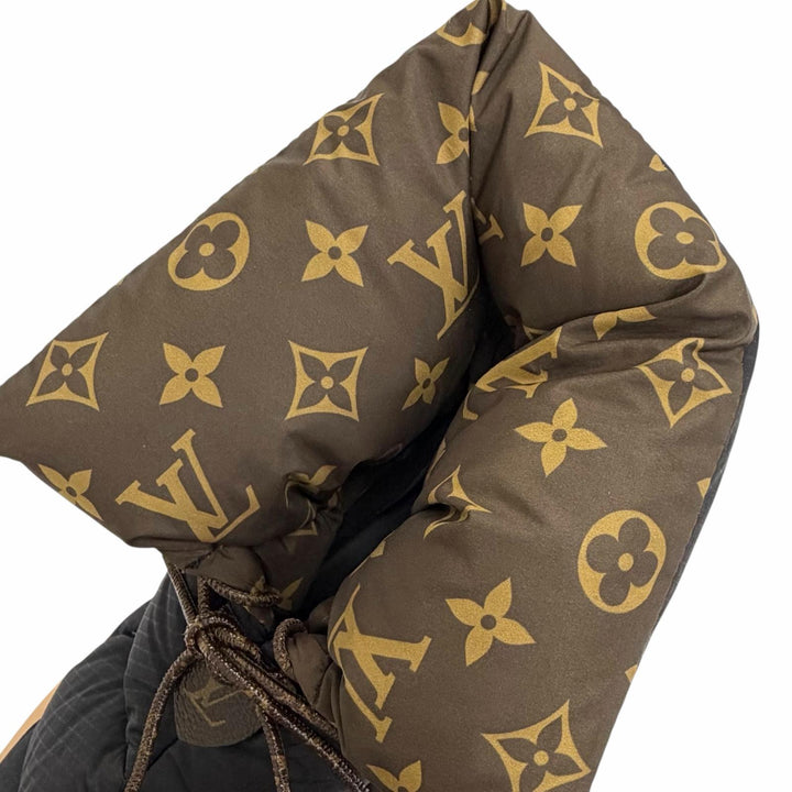 Great LOUIS VUITTON short boots Monogram snow boots black Women 38