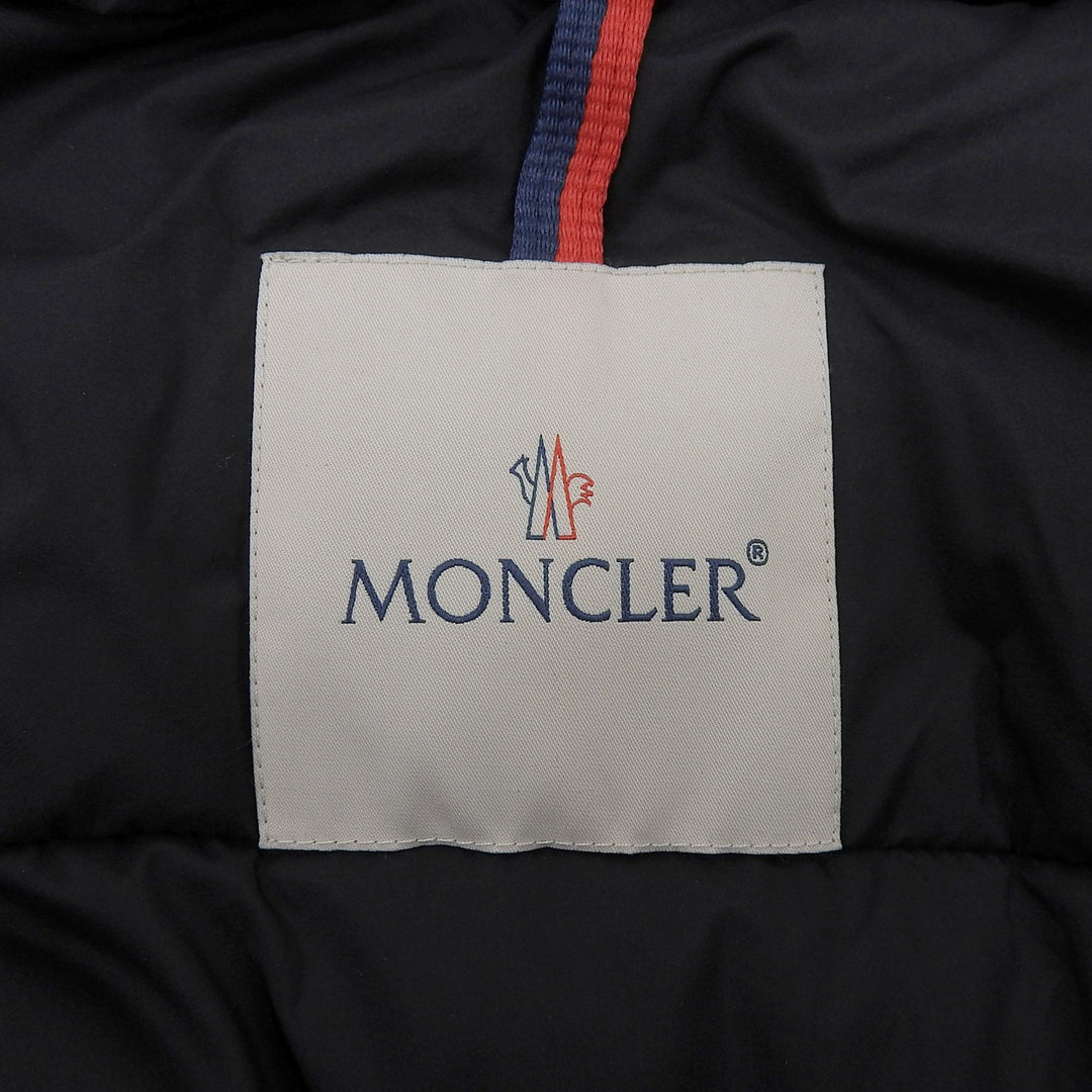 Pristine MONCLER Down vest LAUTARET Logo patch Double zip Navy Nylon mens 2