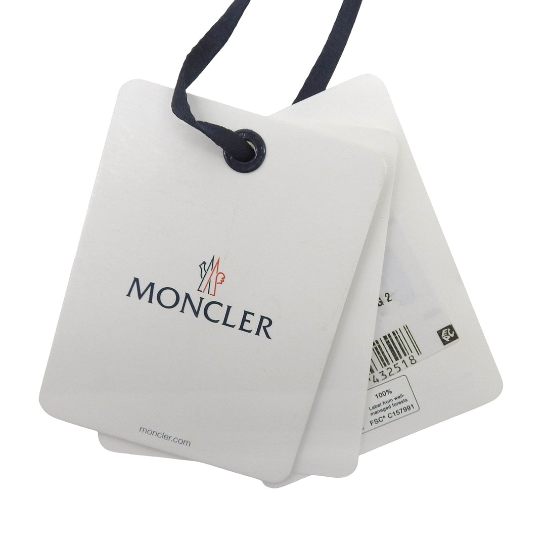 Pristine MONCLER Down vest LAUTARET Logo patch Double zip Navy Nylon mens 2
