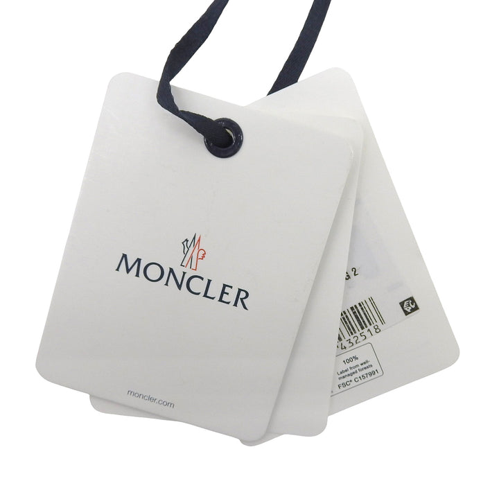 Pristine MONCLER Down vest LAUTARET Logo patch Double zip Navy Nylon mens 2