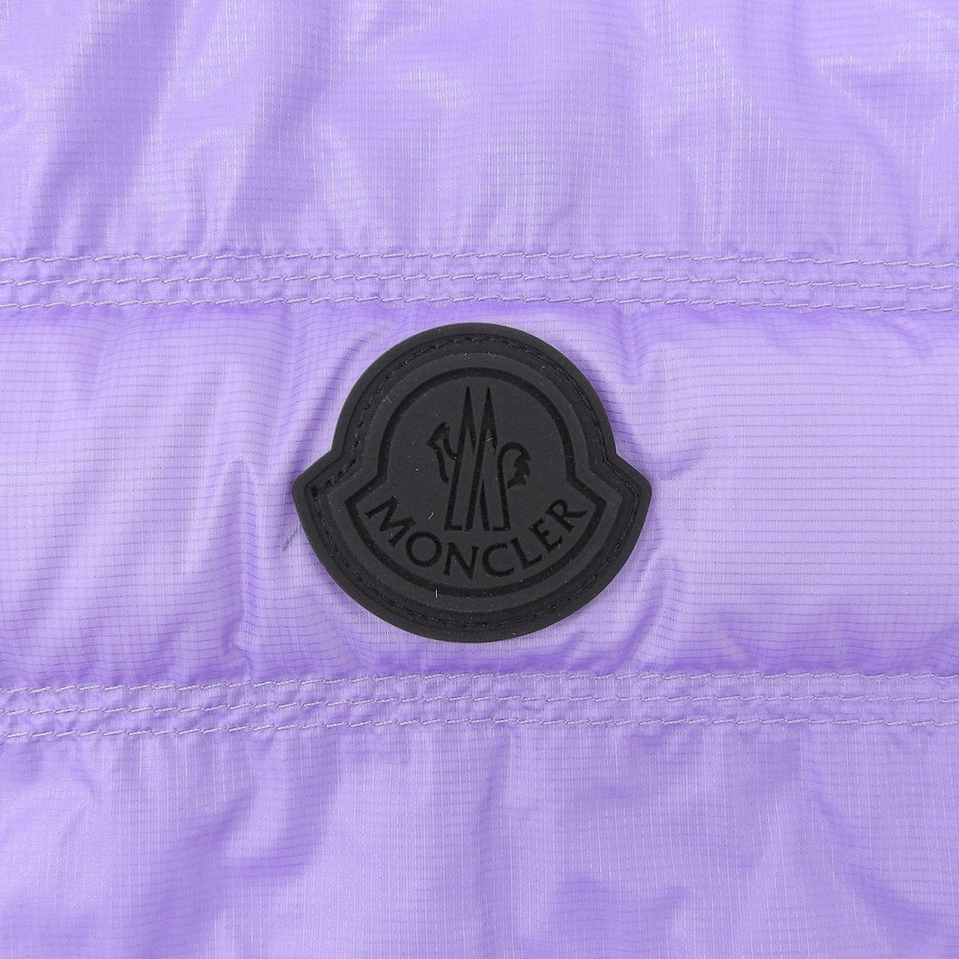 Pristine MONCLER Down vest LAUTARET Logo patch Double zip Purple Nylon mens 2