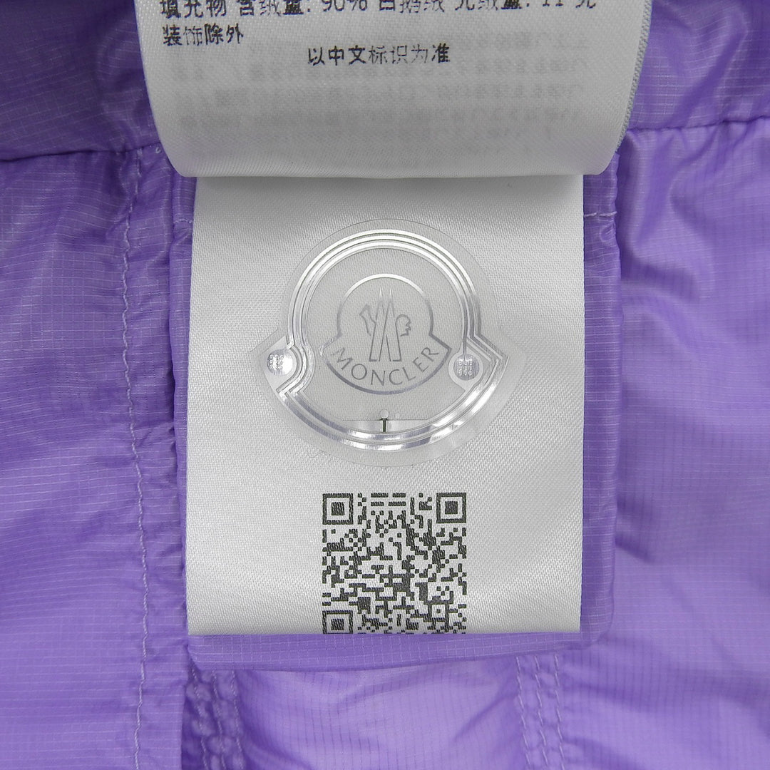 Pristine MONCLER Down vest LAUTARET Logo patch Double zip Purple Nylon mens 2
