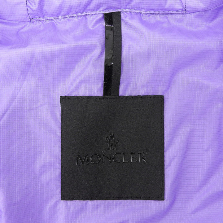 Pristine MONCLER Down vest LAUTARET Logo patch Double zip Purple Nylon mens 2