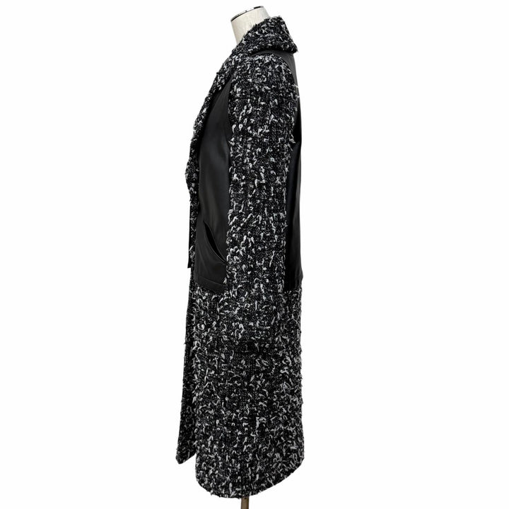 Excellent CHANEL coat black wool Women 34 P62088