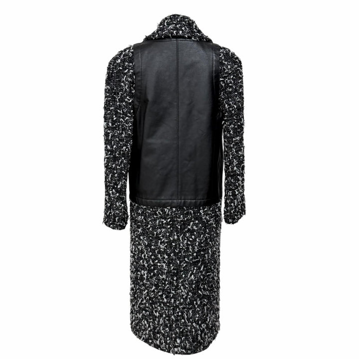 Excellent CHANEL coat black wool Women 34 P62088