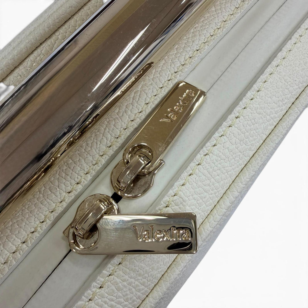 Discounted Great Valextra Handbag FLUTE 2WAY Shoulder Bag Ivory leather Women