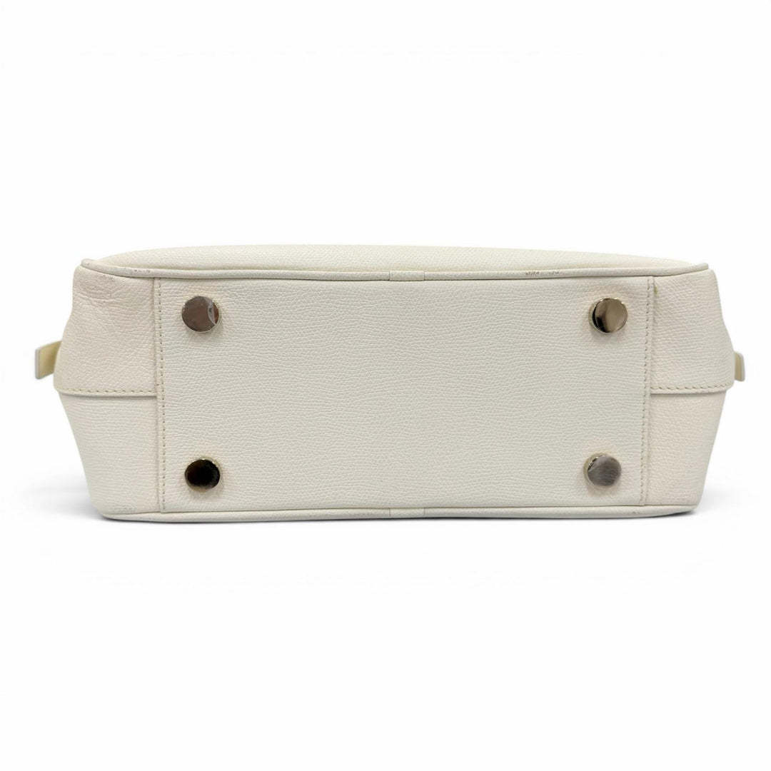 Discounted Great Valextra Handbag FLUTE 2WAY Shoulder Bag Ivory leather Women