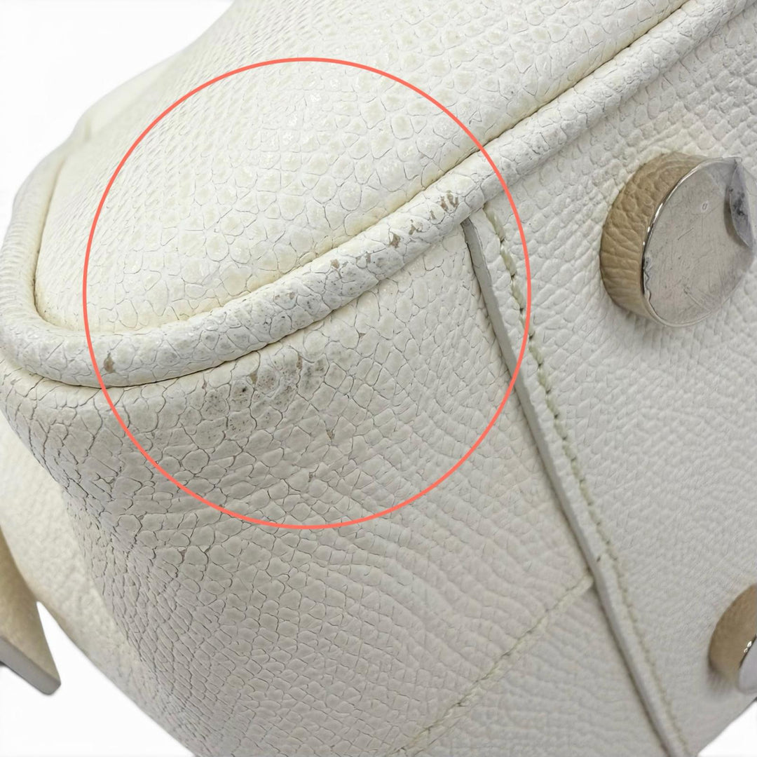 Discounted Great Valextra Handbag FLUTE 2WAY Shoulder Bag Ivory leather Women