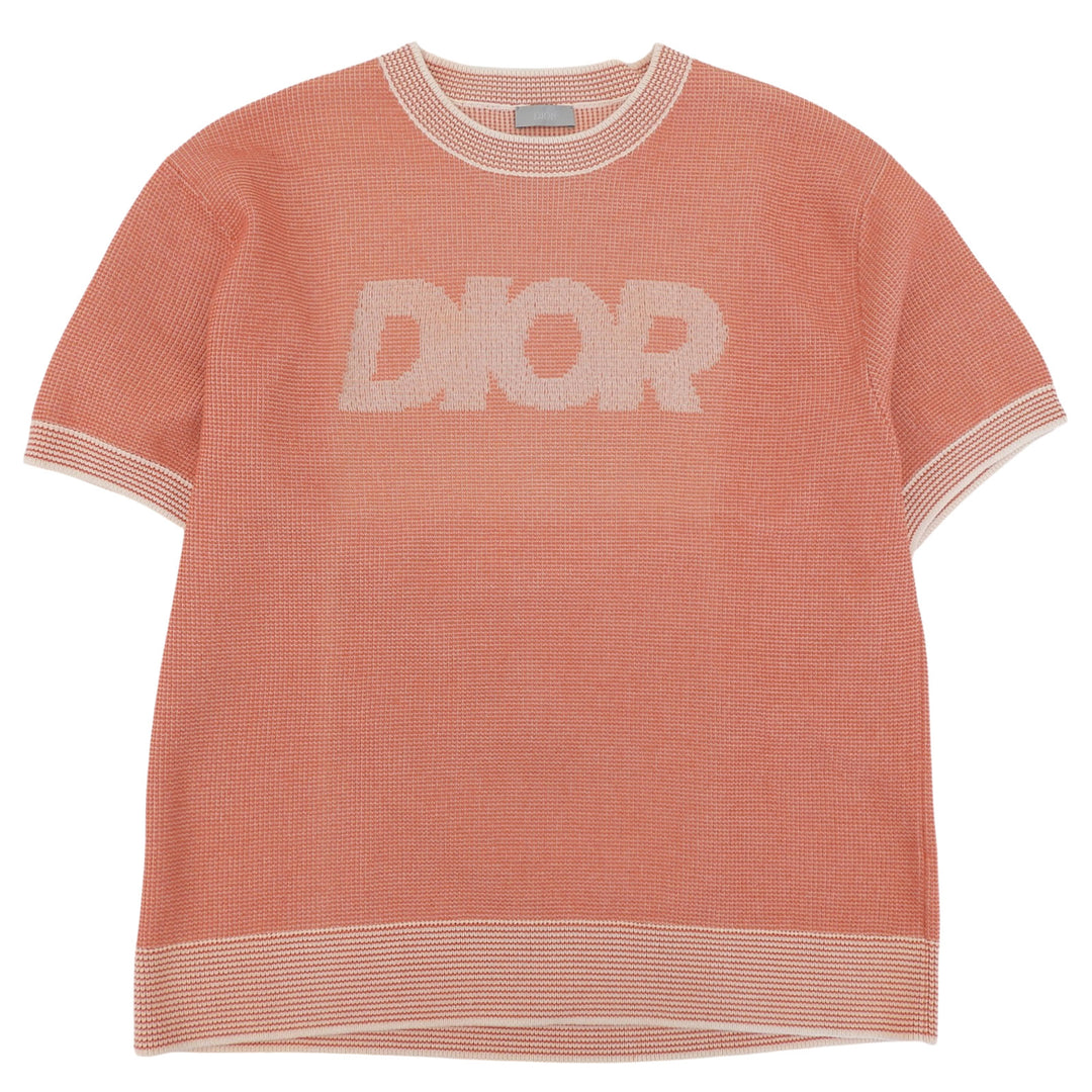 Excellent DIOR Short sleeve knit Orange series cotton mens XL 393M653AT563