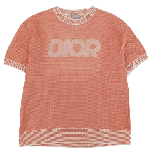 Excellent DIOR Short sleeve knit Orange series cotton mens XL 393M653AT563