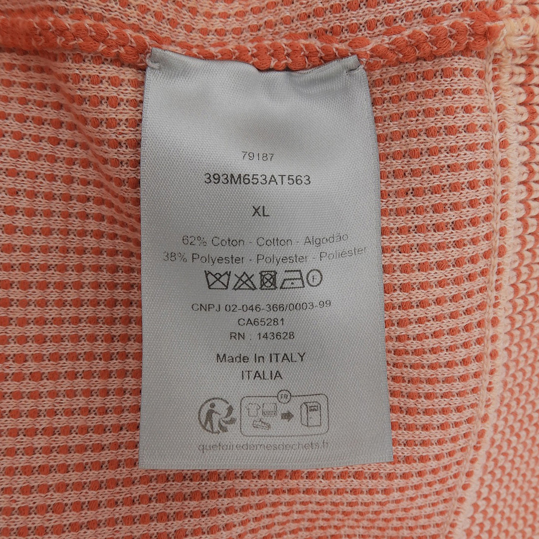 Excellent DIOR Short sleeve knit Orange series cotton mens XL 393M653AT563