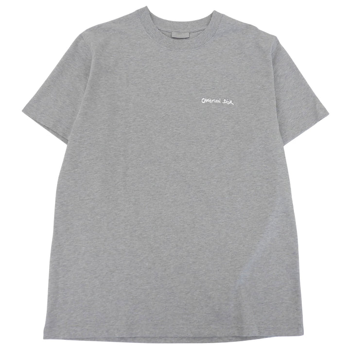 Pristine DIOR Short sleeve T-shirt gray cotton mens XL 443J696B0554