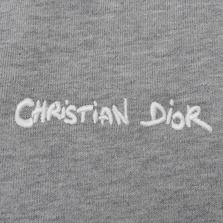 Pristine DIOR Short sleeve T-shirt gray cotton mens XL 443J696B0554