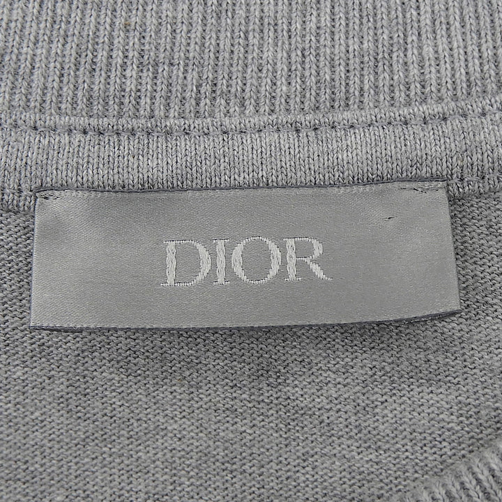 Pristine DIOR Short sleeve T-shirt gray cotton mens XL 443J696B0554
