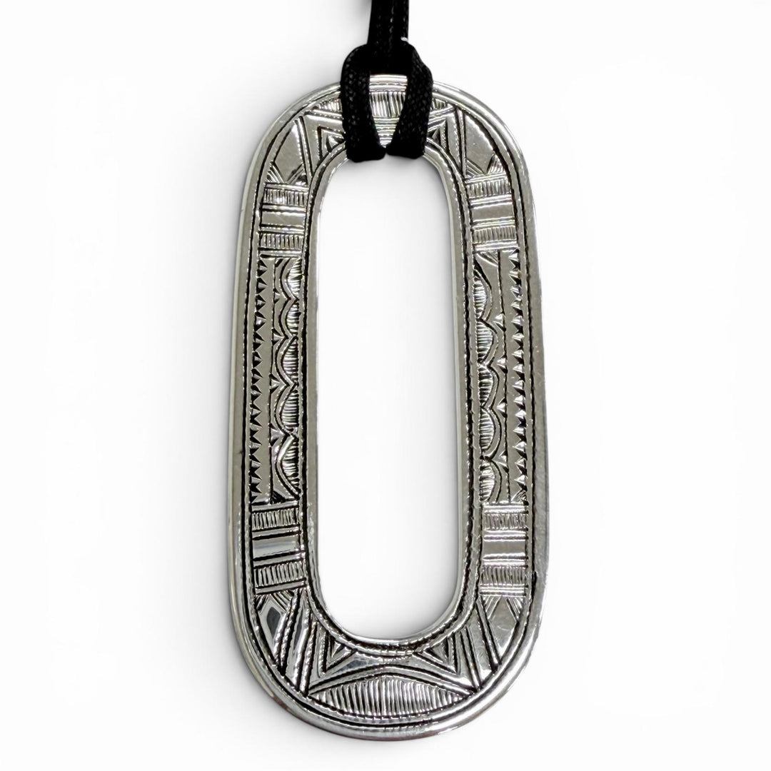 Great HERMES Necklace Touareg Pendant TOP weight 29.1g Silver 925 mens