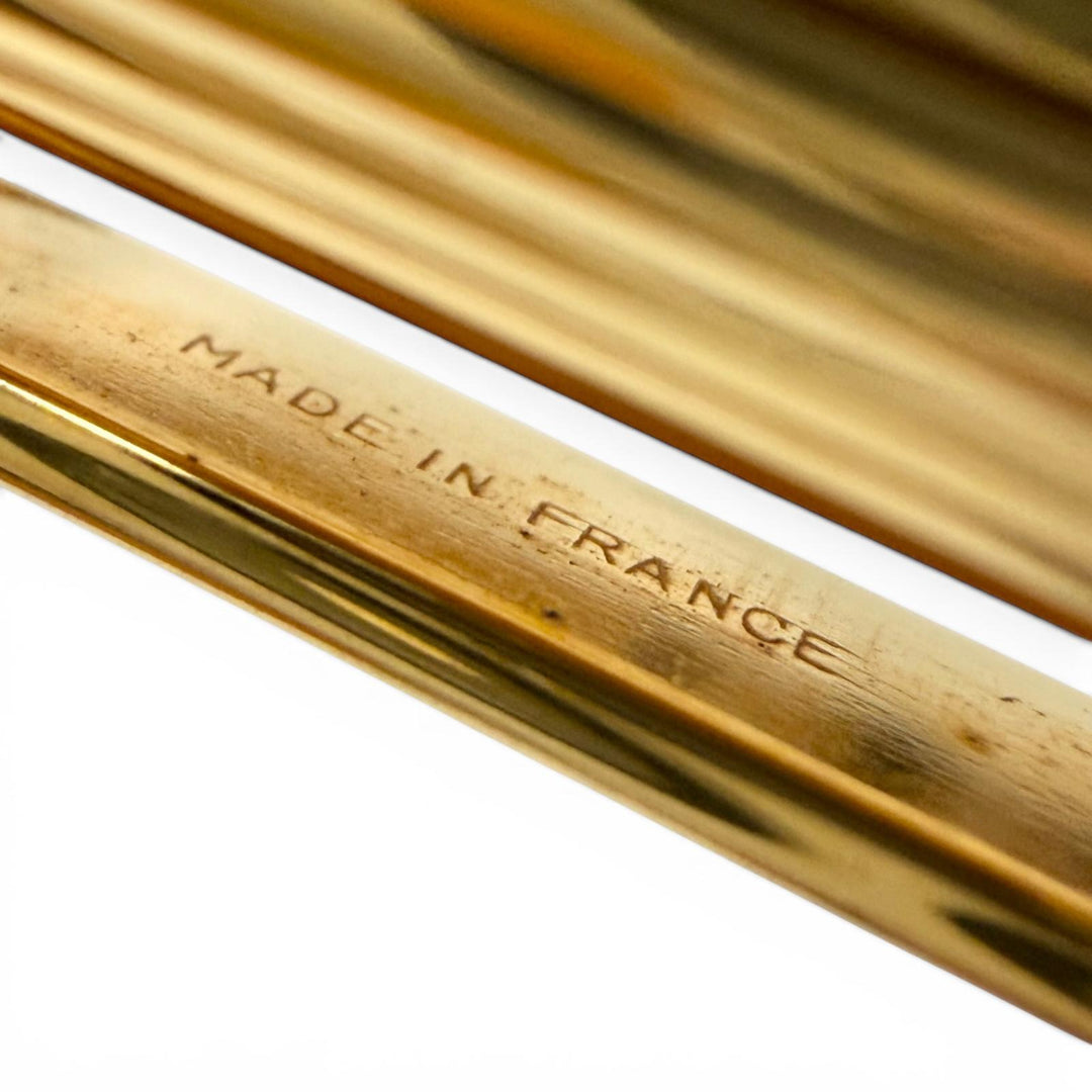Very Good Cartier Ballpoint pen Must de Cartier Twist-type blue ink gold mens