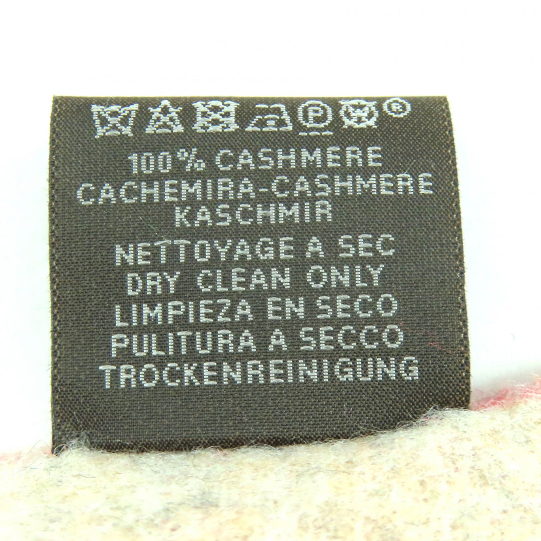 Excellent HERMES Scarf love story fringe Red series cashmere Women