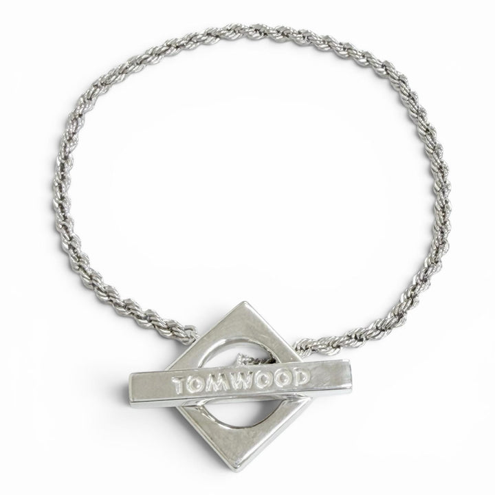 Great TOM WOOD bracelet SQUARE ROPE BRACELET Silver 925