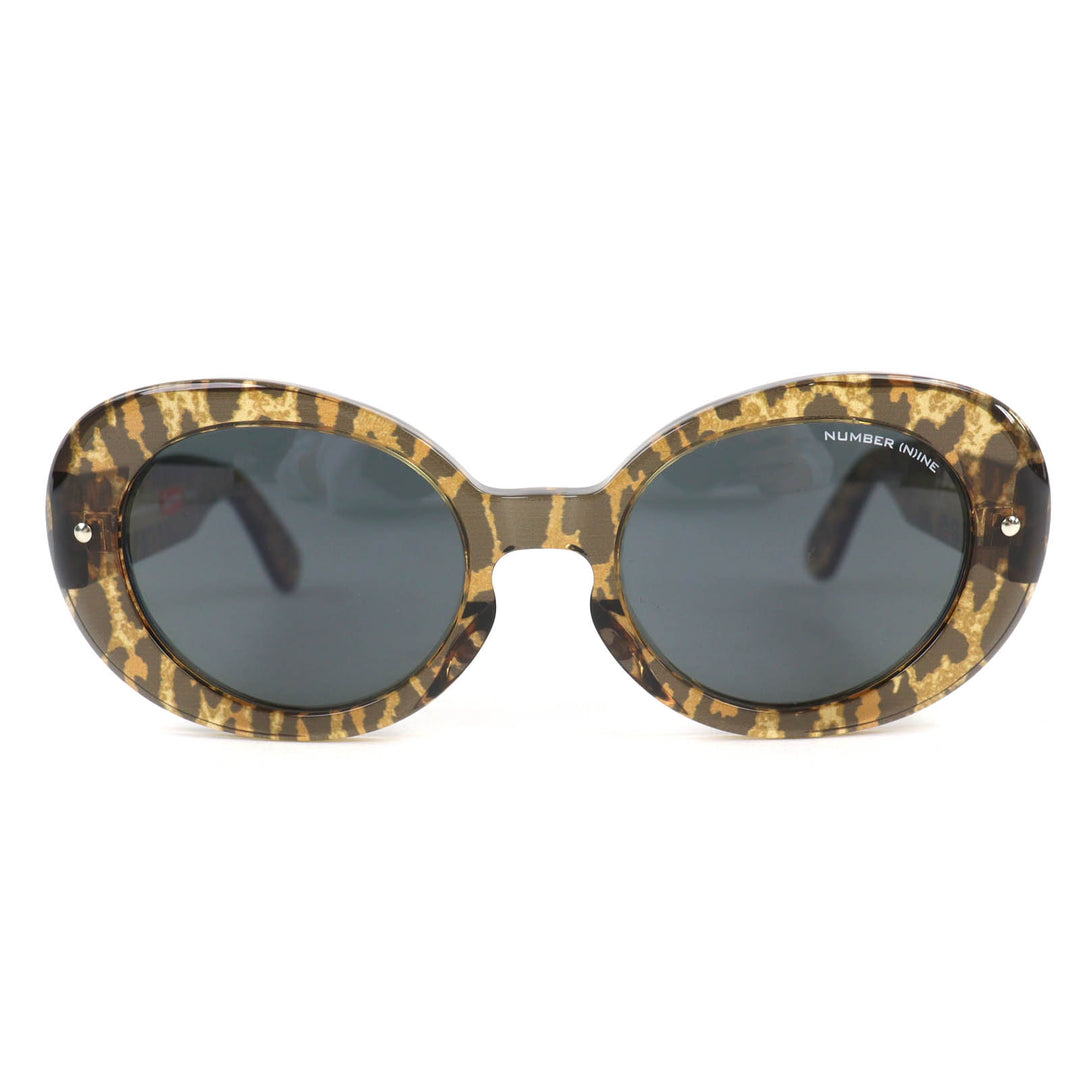 Excellent Supreme Number (N)Ine sunglasses Leopard Pattern Brown mens