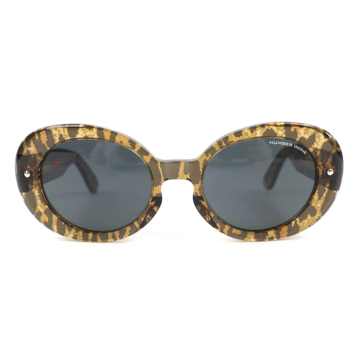Excellent Supreme Number (N)Ine sunglasses Leopard Pattern Brown mens