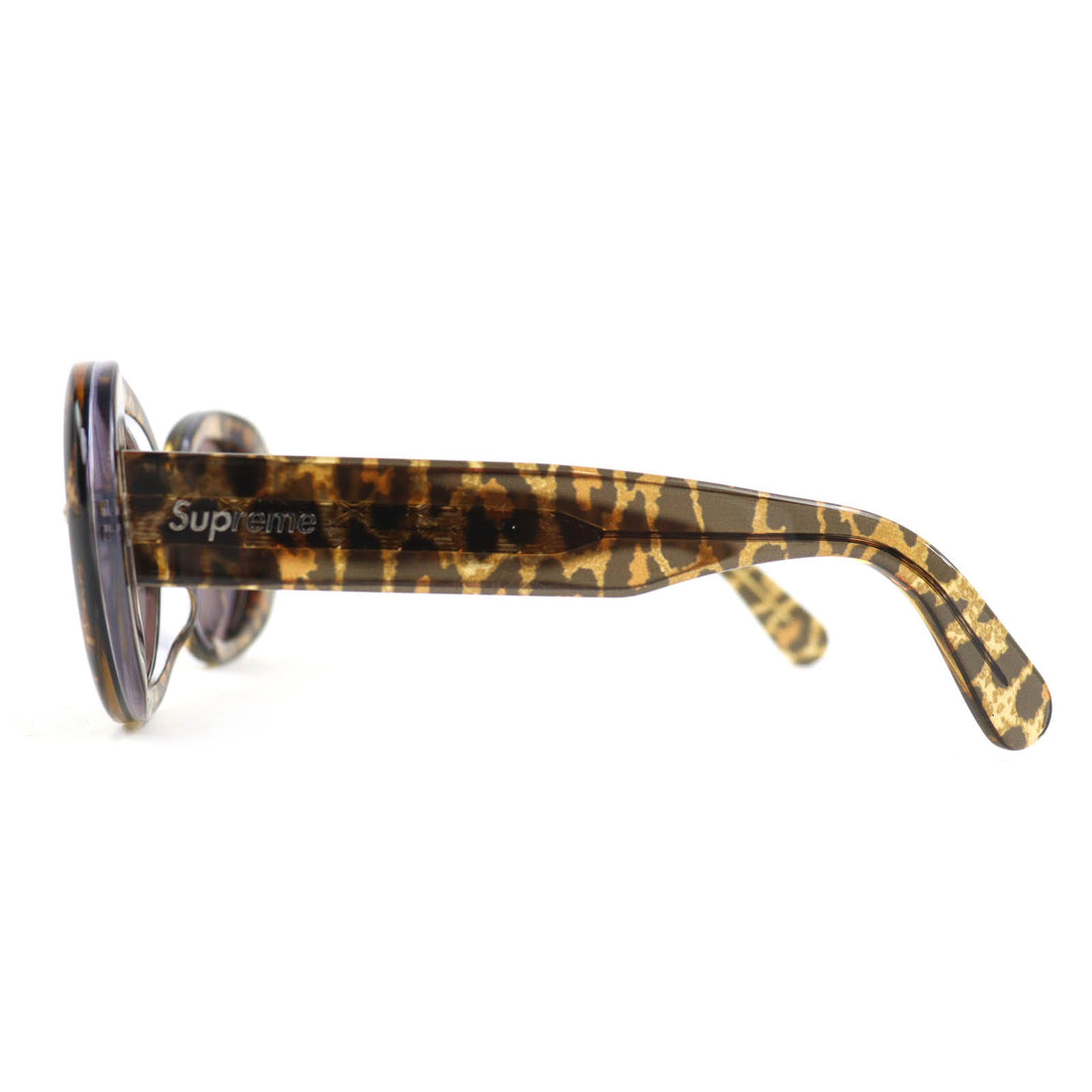 Excellent Supreme Number (N)Ine sunglasses Leopard Pattern Brown mens