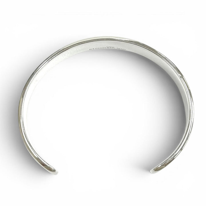 Great TIFFANY&Co. Bangle Return to Narrow Cuff Bangle with 2 Diamonds AG925