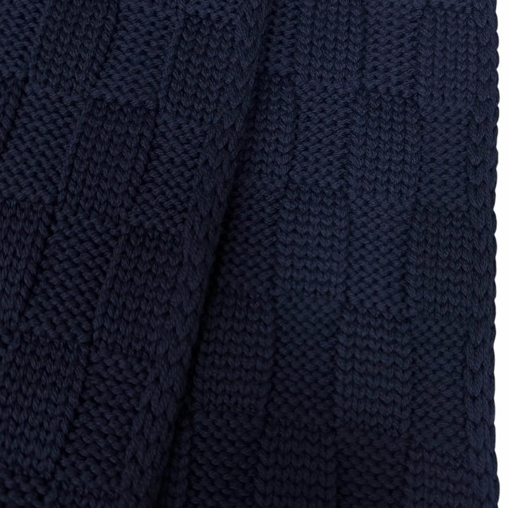 Great LOUIS VUITTON Scarf Damier Snug Navy wool mens M96959