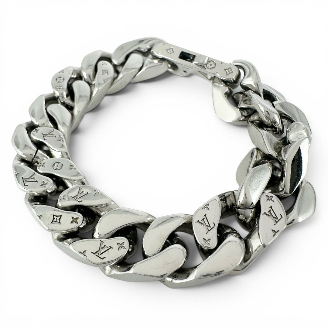 Very Good LOUIS VUITTON bracelet Bracelet LVChain Links Silver plating