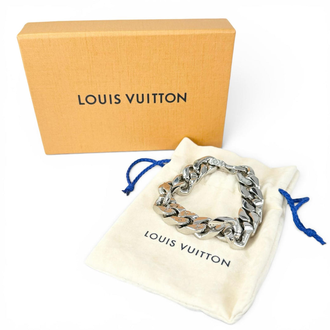 Very Good LOUIS VUITTON bracelet Bracelet LVChain Links Silver plating