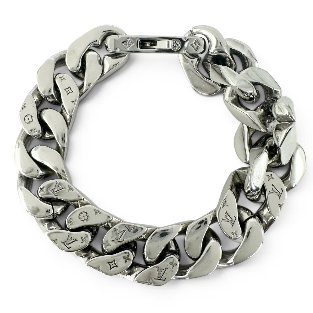 Very Good LOUIS VUITTON bracelet Bracelet LVChain Links Silver plating