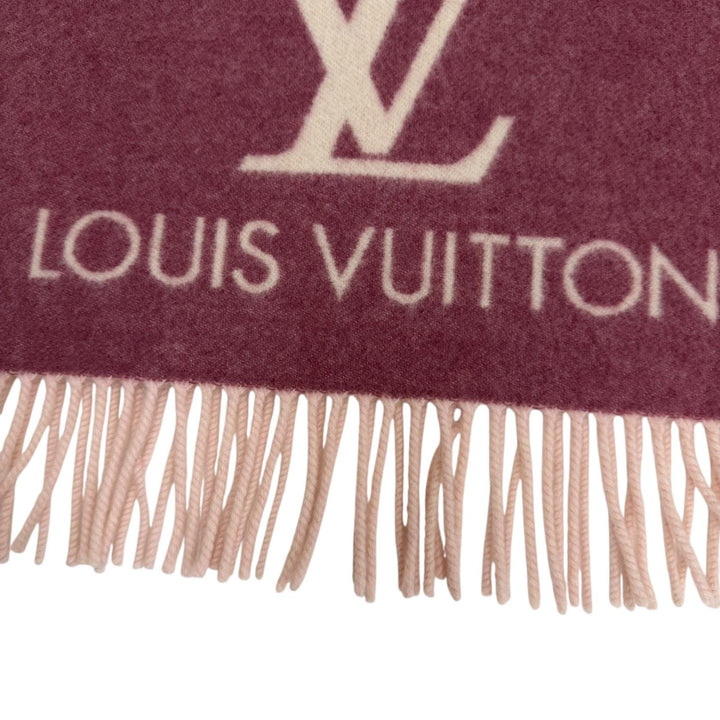 Great LOUIS VUITTON Scarf Muffler Reykjavik Gradient With fringe cashmere M77375