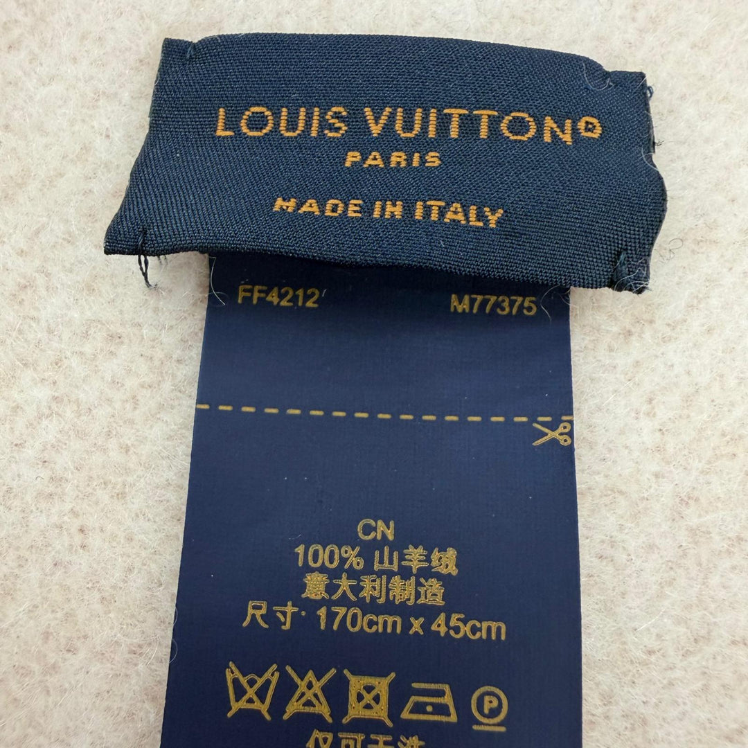 Great LOUIS VUITTON Scarf Muffler Reykjavik Gradient With fringe cashmere M77375