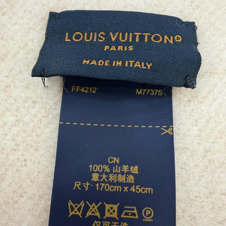 Great LOUIS VUITTON Scarf Muffler Reykjavik Gradient With fringe cashmere M77375