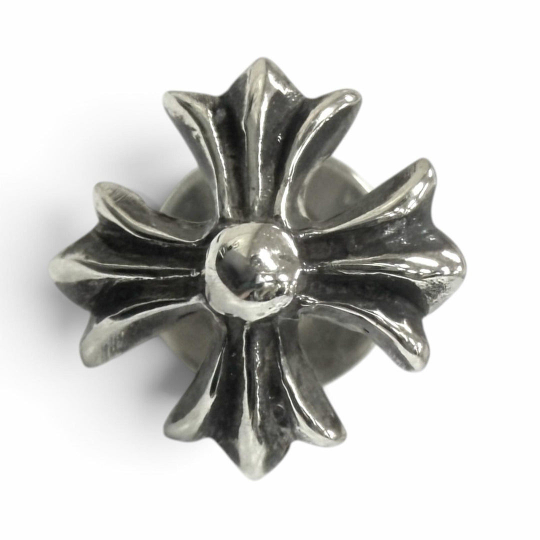 Great CHROME HEARTS Pierce No2 CH PLS CH Plus Single Stud Earring Silver