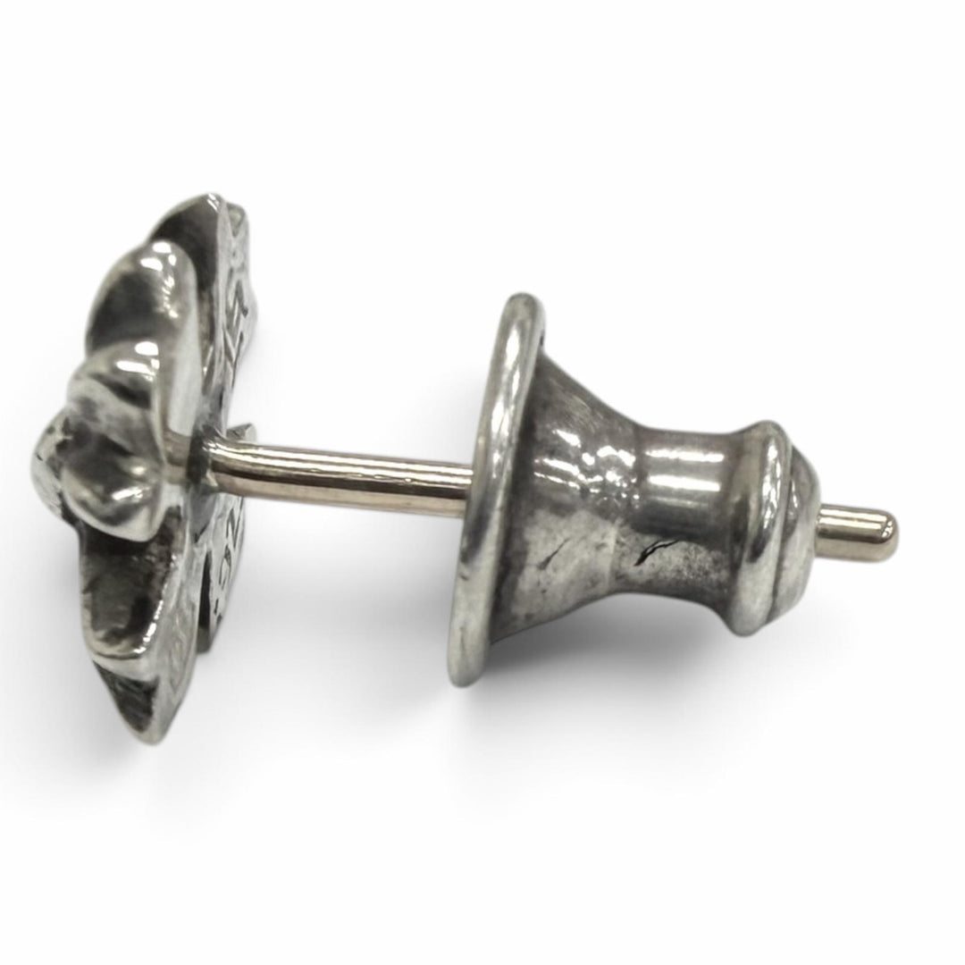 Great CHROME HEARTS Pierce No2 CH PLS CH Plus Single Stud Earring Silver