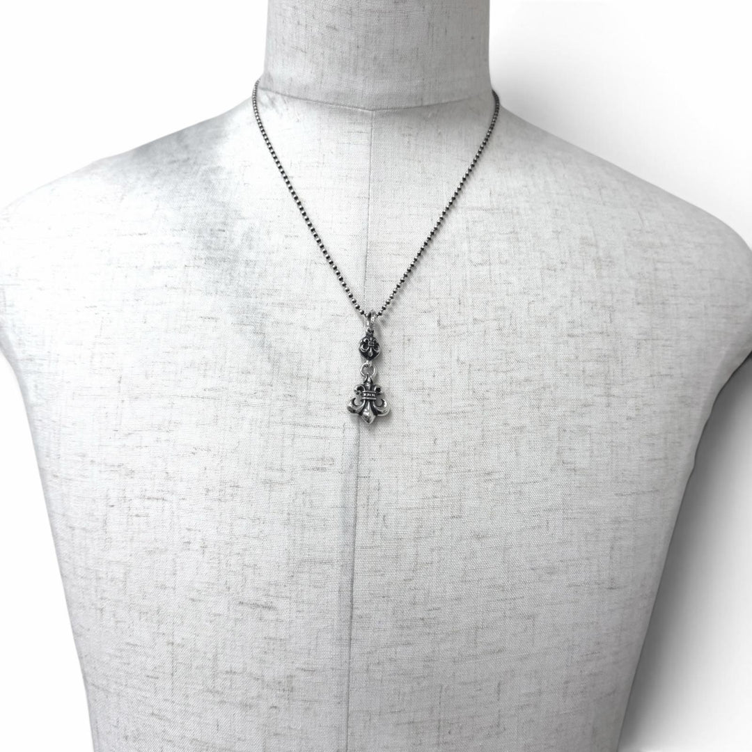 Great CHROME HEARTS Necklace 1BALL BS FLEUR 1 Ball BS Flare 20inch Silver